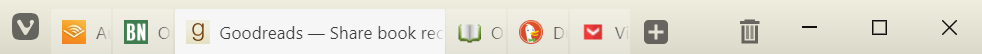 Tab Bar with the active tab noticeably wider than background tabs. 